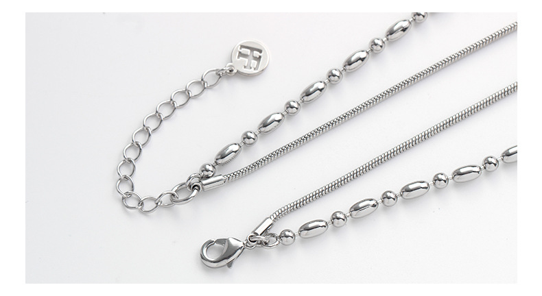 东森原创爱心吊坠项链闪钻双层叠戴毛衣链气质百搭锆石高级感项链详情9