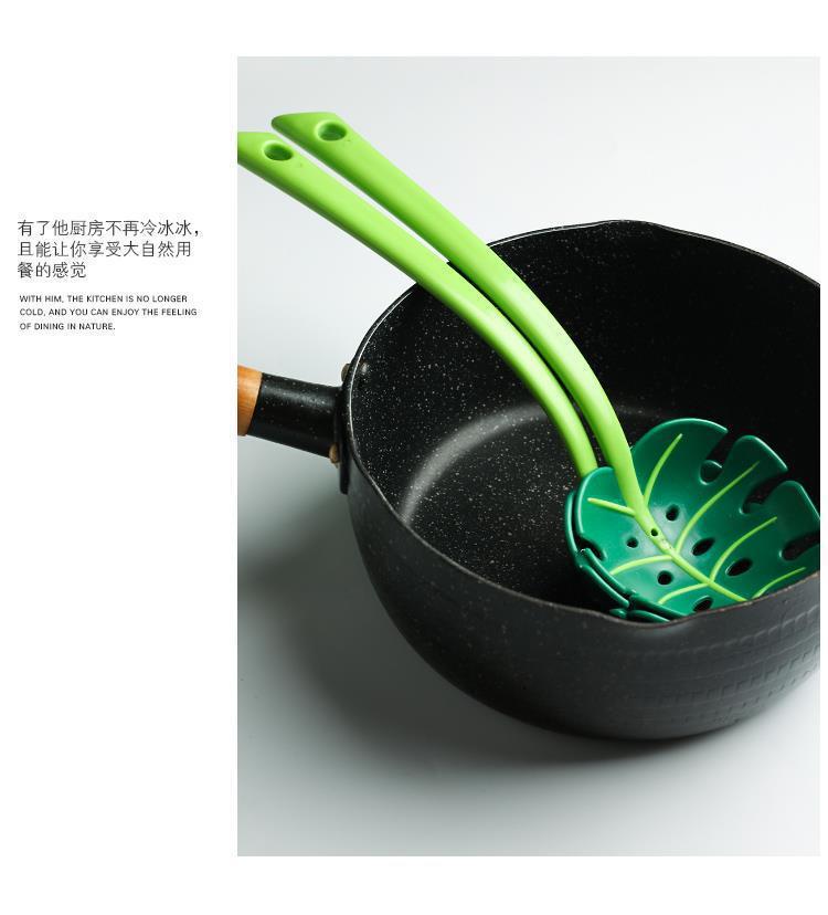外贸龟背叶子创意漏勺子树叶漏勺捞面勺厨房家用捞饺子火锅神器捞详情11