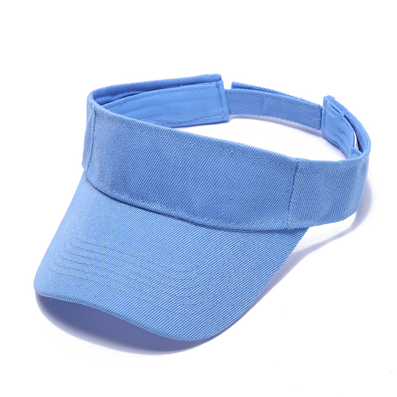 2022 New outdoor outing solid color versatile breathable top cap Simple and casual no-top cotton and linen sun hat pic 17