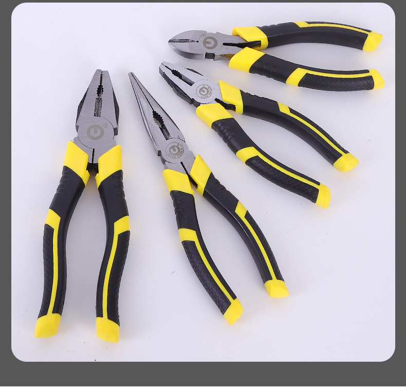 厂家批发老虎钳尖嘴钳6寸8寸钢丝钳子剪铁丝美式斜嘴斜口钳工具详情14