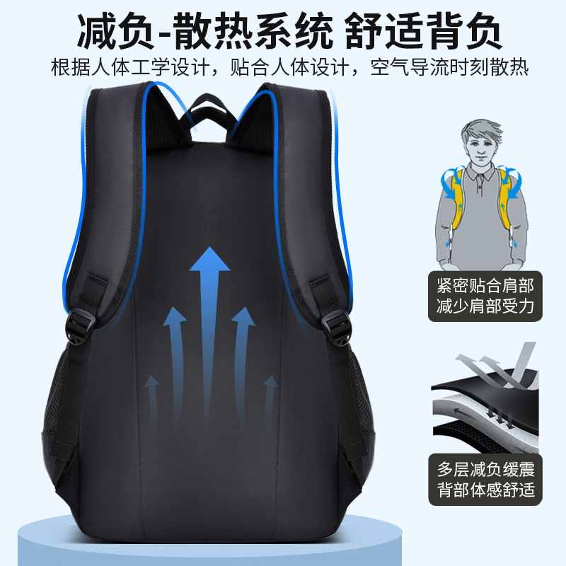 巴布豆书包初中高中女男3-6-9年级大容量耐用防水小学生背包跨境详情4