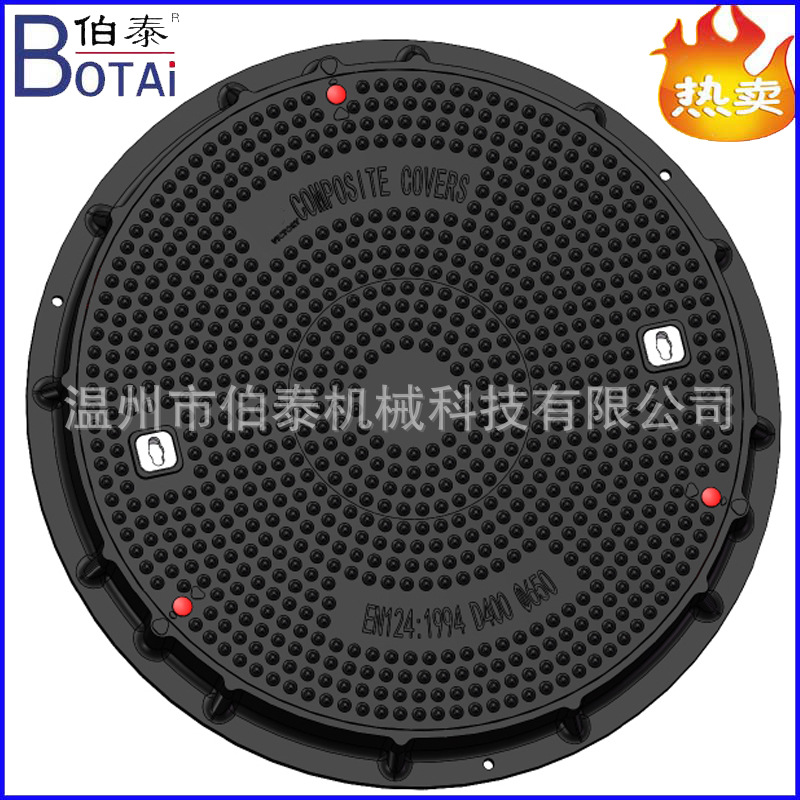 The SMC load-bearing manhole cover for gas stations is made of double-sealed waterproof D400 load-bearing fiberglass reinforced plastic material, which is anti-static, wear-resistant and corrosion-resistant pic 9
