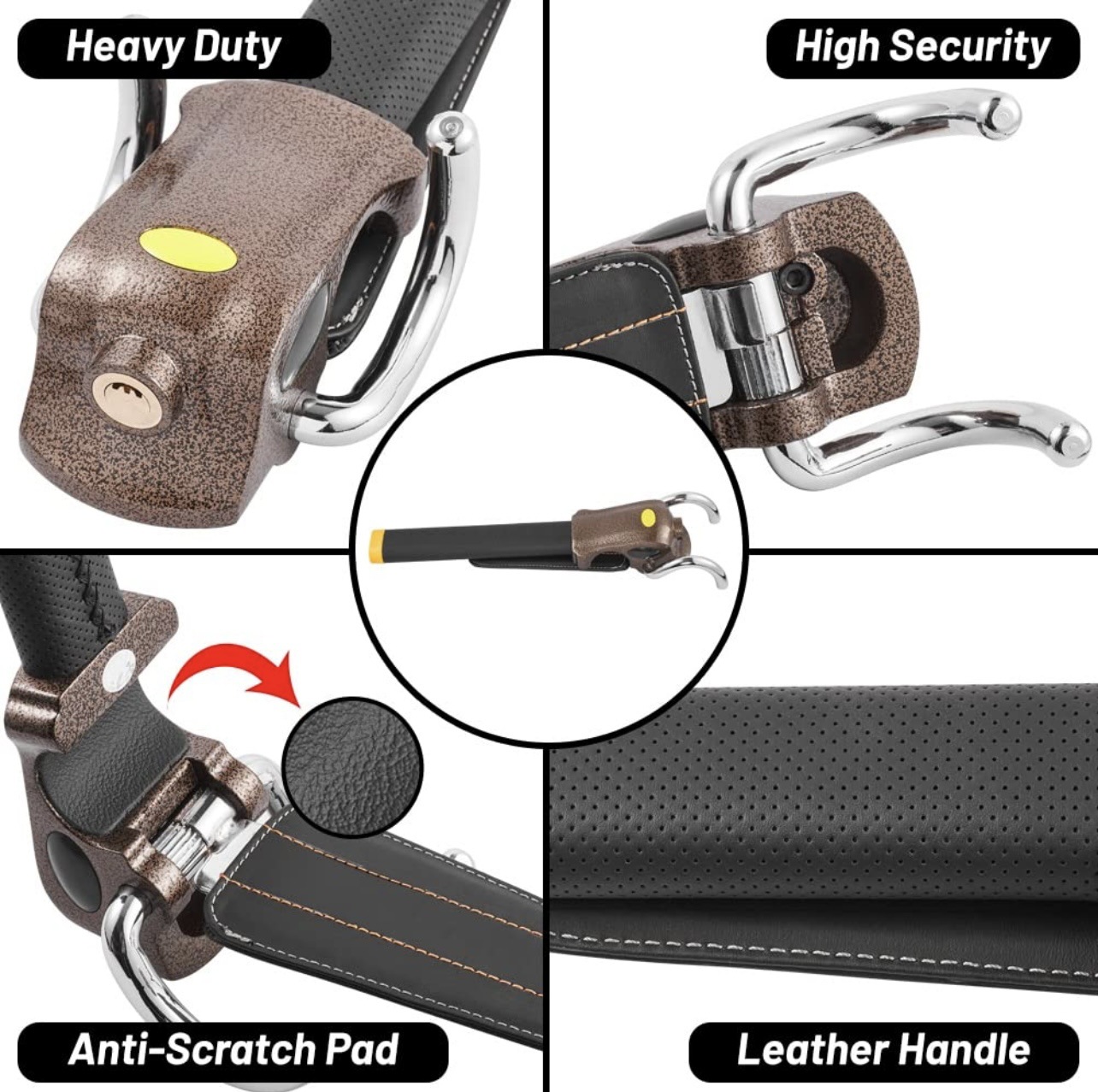 Car steering wheel lock, car safety lock, CE certified, Amazon pic 10