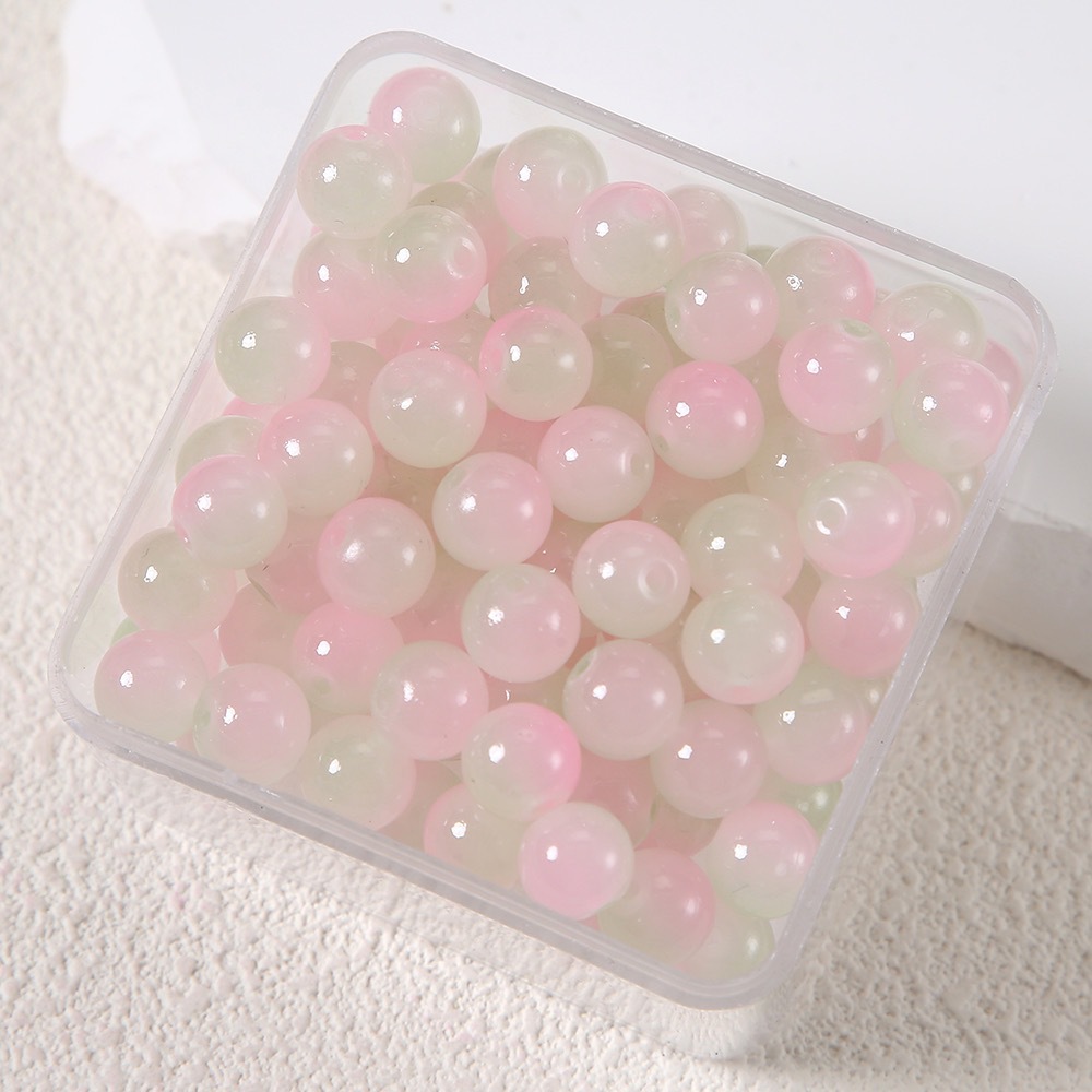 果冻色仿玉石珠子玻璃琉璃圆珠散珠手工diy发簪手链项链耳饰材料详情14