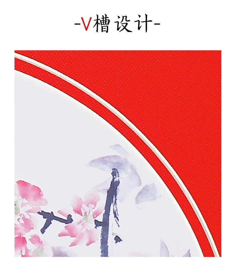 新中式国风画装裱卡纸画框 国潮儿童画山水墨画简易纸相框剪纸装裱框详情6