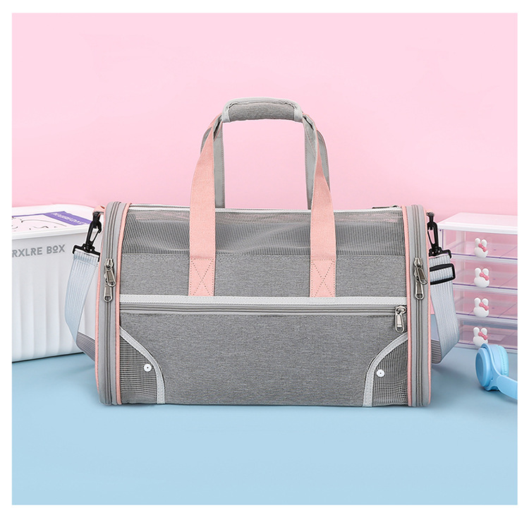 Cat bag, portable handbag for going out, breathable, spacious, fashionable dog bag, hand-held, space-style pet bag pic 19