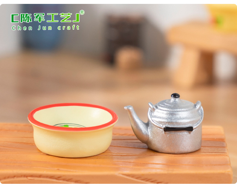 Micro-landscape, retro era, nostalgic daily necessities, miniature models, dollhouses, diy decorative accessories, small ornaments pic 43