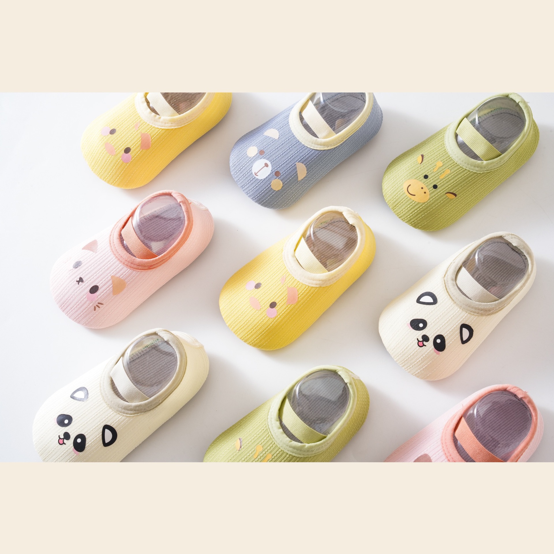 2025春季新款卡通儿童居家地板袜室内防滑隔凉柔软学步鞋婴童超萌详情2