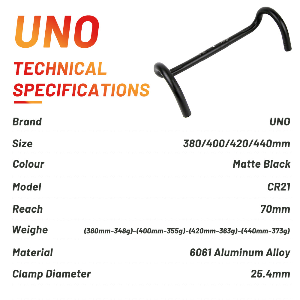 Taiwan UNO road bike corner handlebars 25.4/31.8 aluminum alloy racing small corner handlebars ultra-light road bike handlebars pic 3