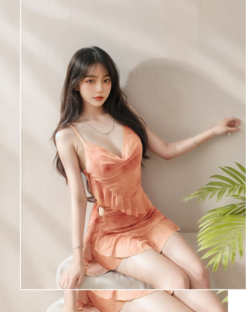 Best-selling bikini swimsuit three-piece set, mesh small chest, gathering to hide flesh and look slim, pure and elegant, high-end style, two-piece swimsuit 125073 pic 14