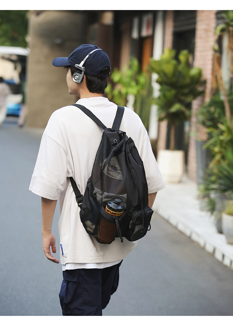 手提袋式游泳健身旅行专用 收纳方便网纱元素运动风格详情9