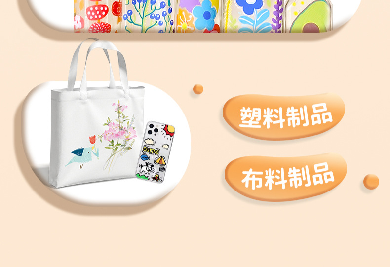 直液式丙烯马克笔软头学生美术48色水彩笔不透色可叠色12色画笔详情12