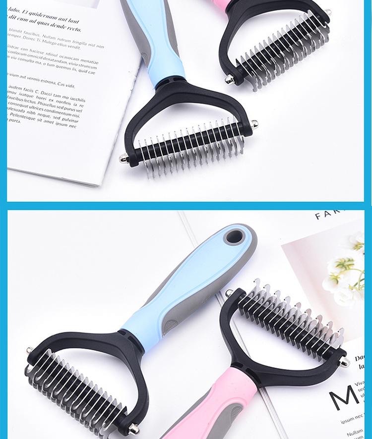 Cross-border pet knot comb, cat and dog hair removal comb, hair removal comb, dog comb, cat comb, pet comb pic 19