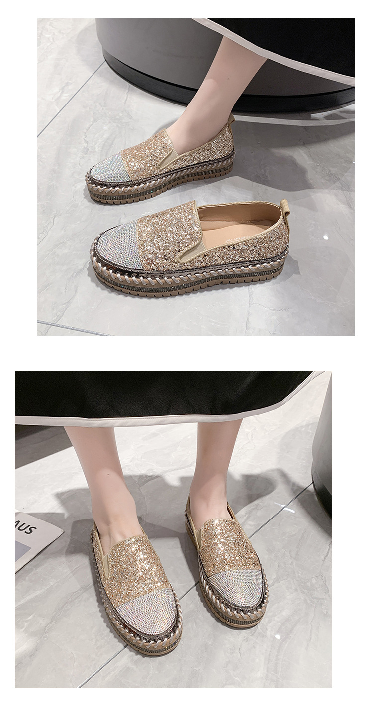 跨境外贸2023春季大码休闲单鞋女新款乐福鞋厚底平底水钻时尚女鞋详情19