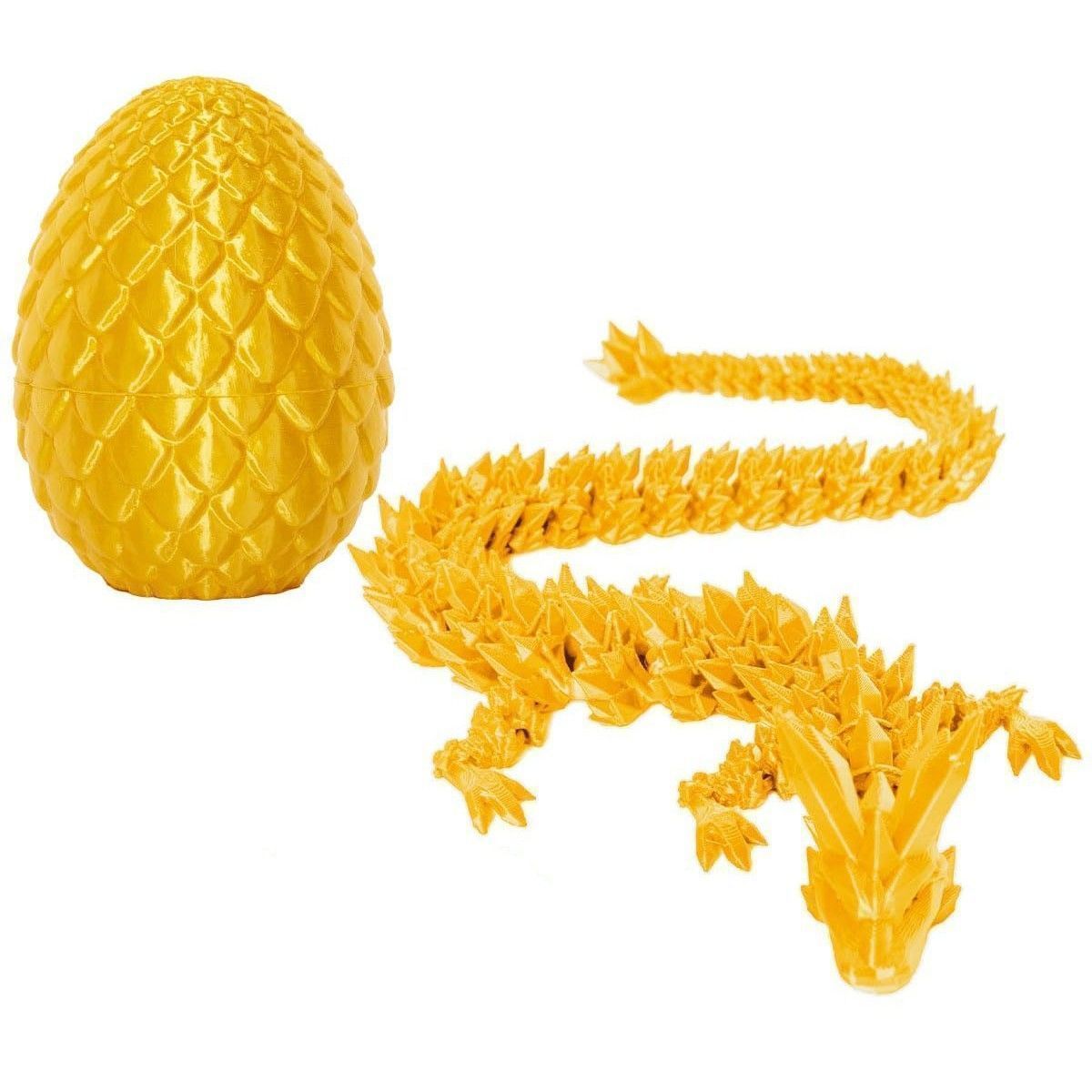 爆款3D打印宝石龙摆件水晶龙大号龙蛋套装关节龙玩具手办批发创意详情6