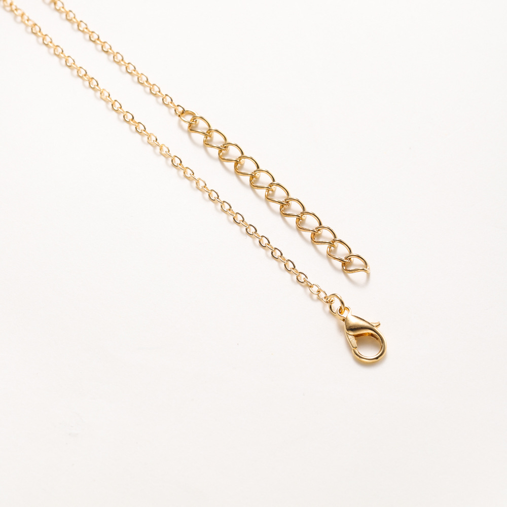 跨境热销金色26字母O字链项链女 情侣名字挂坠厂家现货批发 优雅时尚首饰精品详情3