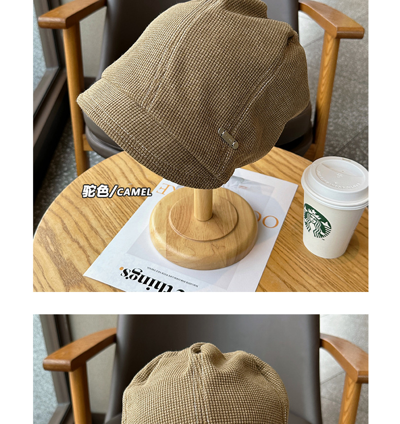 韩系慵懒风堆堆帽女冷帽秋冬季时尚百搭小众大头围显脸小包头帽子详情6