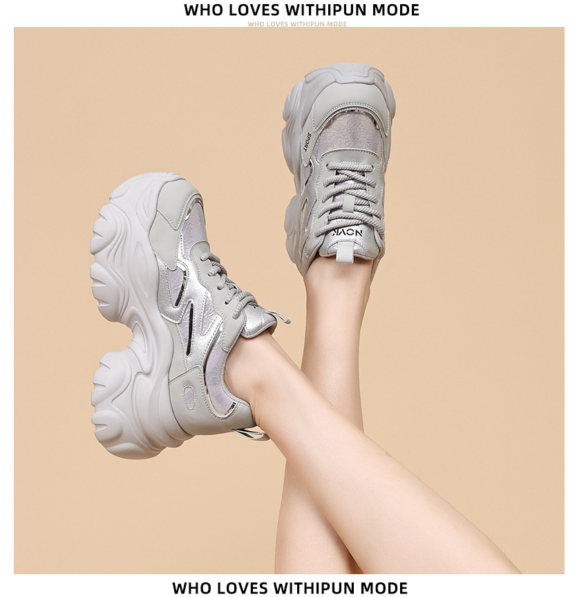 Insole height-increasing dad shoes for women, Spring 2026 new style comfortable and versatile casual shoes for women, thick-soled sports shoes for women pic 6