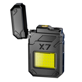 新款透明充电电弧打火机钥匙扣灯 多功能个性户外照明灯 野营露营便携详情22