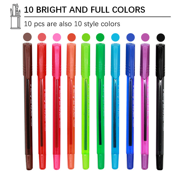 The Yalong Cross-border Classic multi-color Ballpoint pen with a cap strap and blue ink pen is suitable for schools and offices pic 6