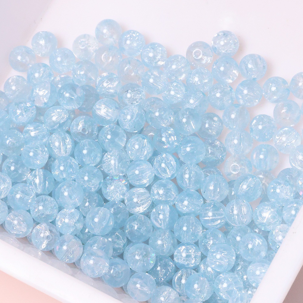 新10mm三色冰魄裂纹珠手工琉璃串珠散珠diy饰品手链配件项链材料详情15