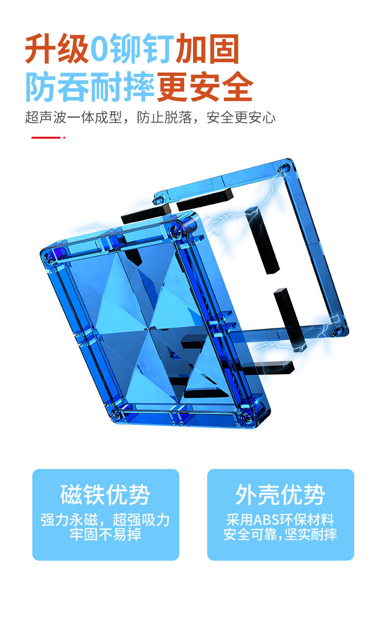 中号儿童彩窗磁力片积木拼装益智玩具磁铁男孩女拼图宝宝生日礼物详情6