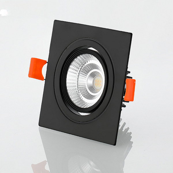 cob square spotlights, grille lights, led bold lights, ceiling lights, single-head, double-head, triple-head downlights, shopping malls, exhibition halls, living rooms pic 3