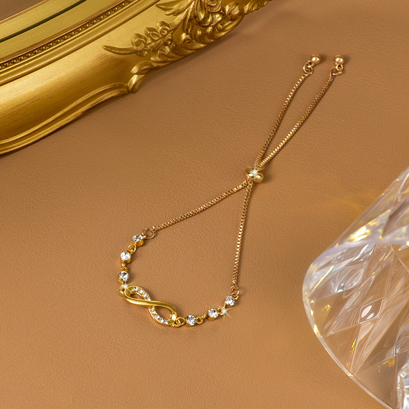 Infinite Love Eight-character cross-border bracelets, jewelry and chains, versatile jewelry, wechat business supply, one-piece consignment, wholesale of accessories pic 3