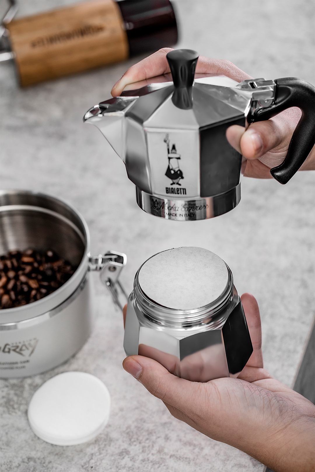 Special round powder bowl filter paper for Italian coffee machine handle, 51/58mm universal coffee filter paper pic 20