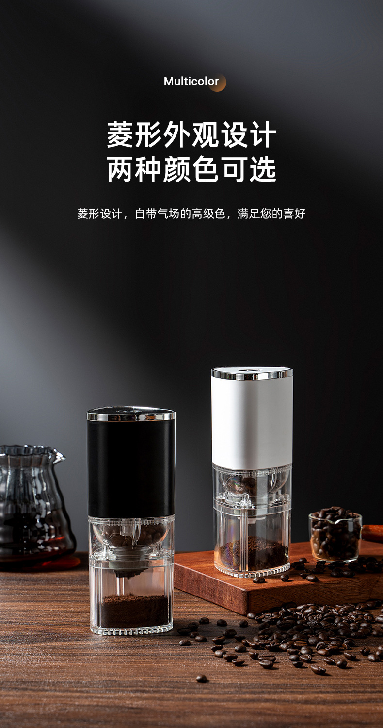 跨境电动咖啡机咖啡豆研磨机磨粉机家用专业定量意式电动磨豆机详情18