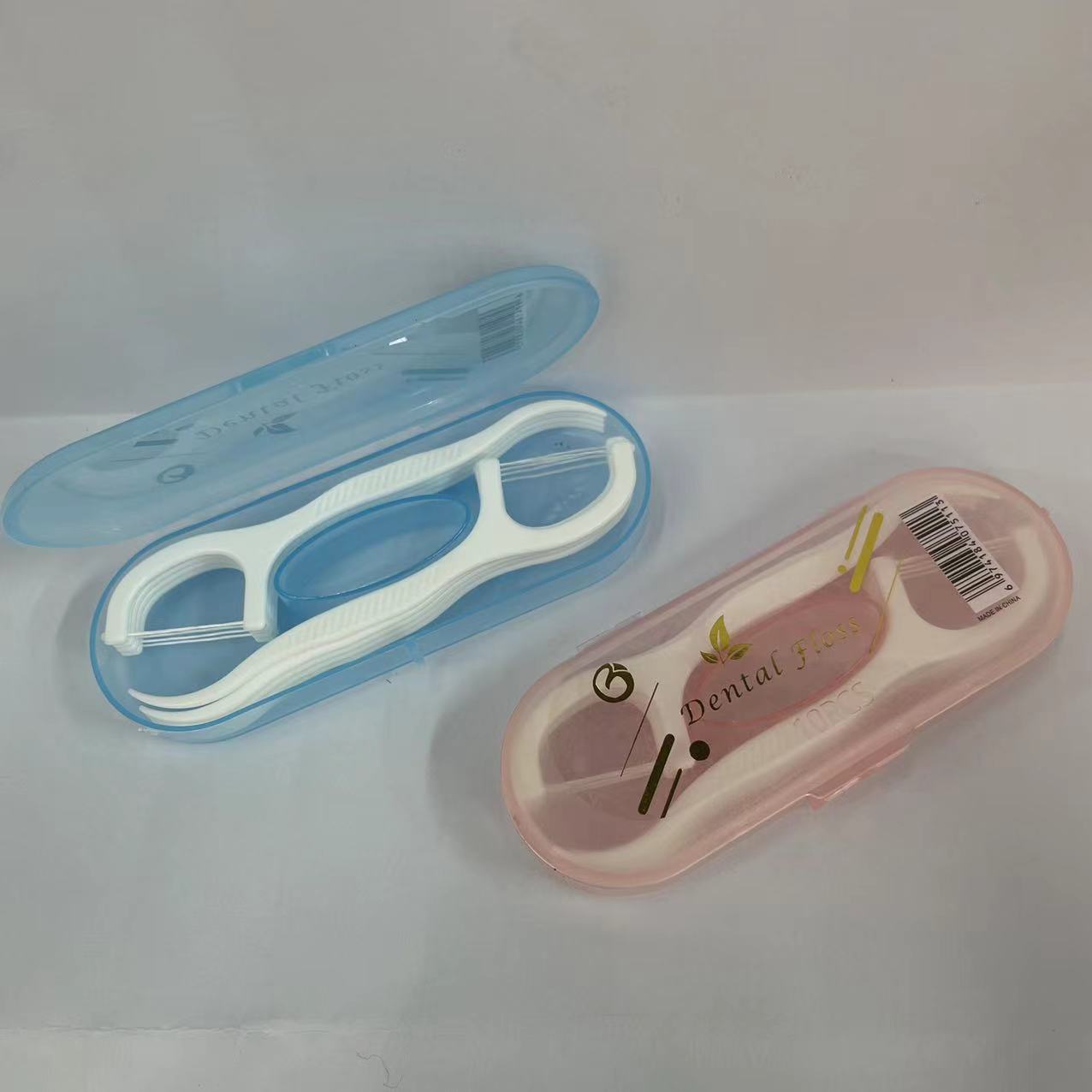 Dental floss box set, disposable plastic toothpicks for dental care, portable dental floss sticks, family set, 10 floss sticks pic 3