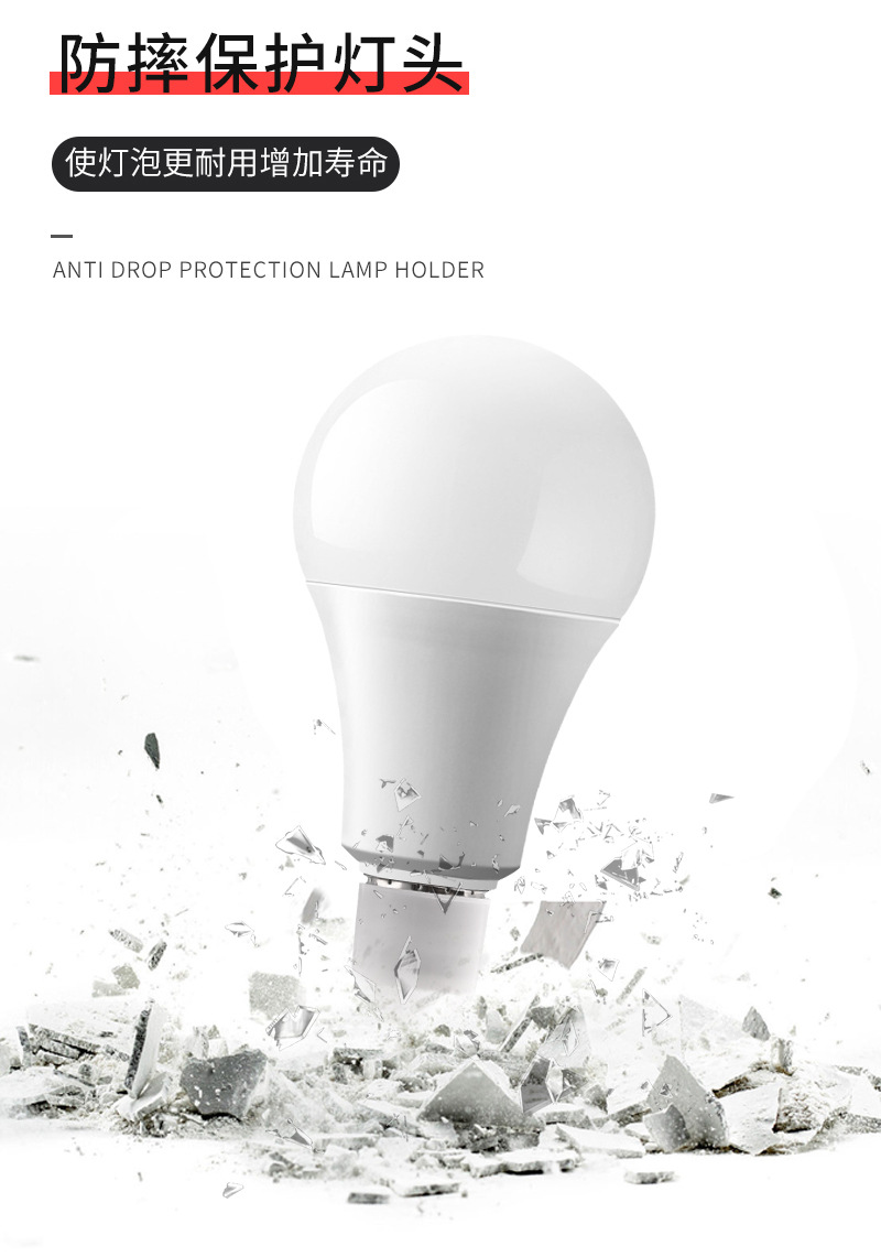 Wholesale e27 screw-down plastic PP lamp head dust cover, bulb lamp head protection shell, lamp cap accessories pic 5