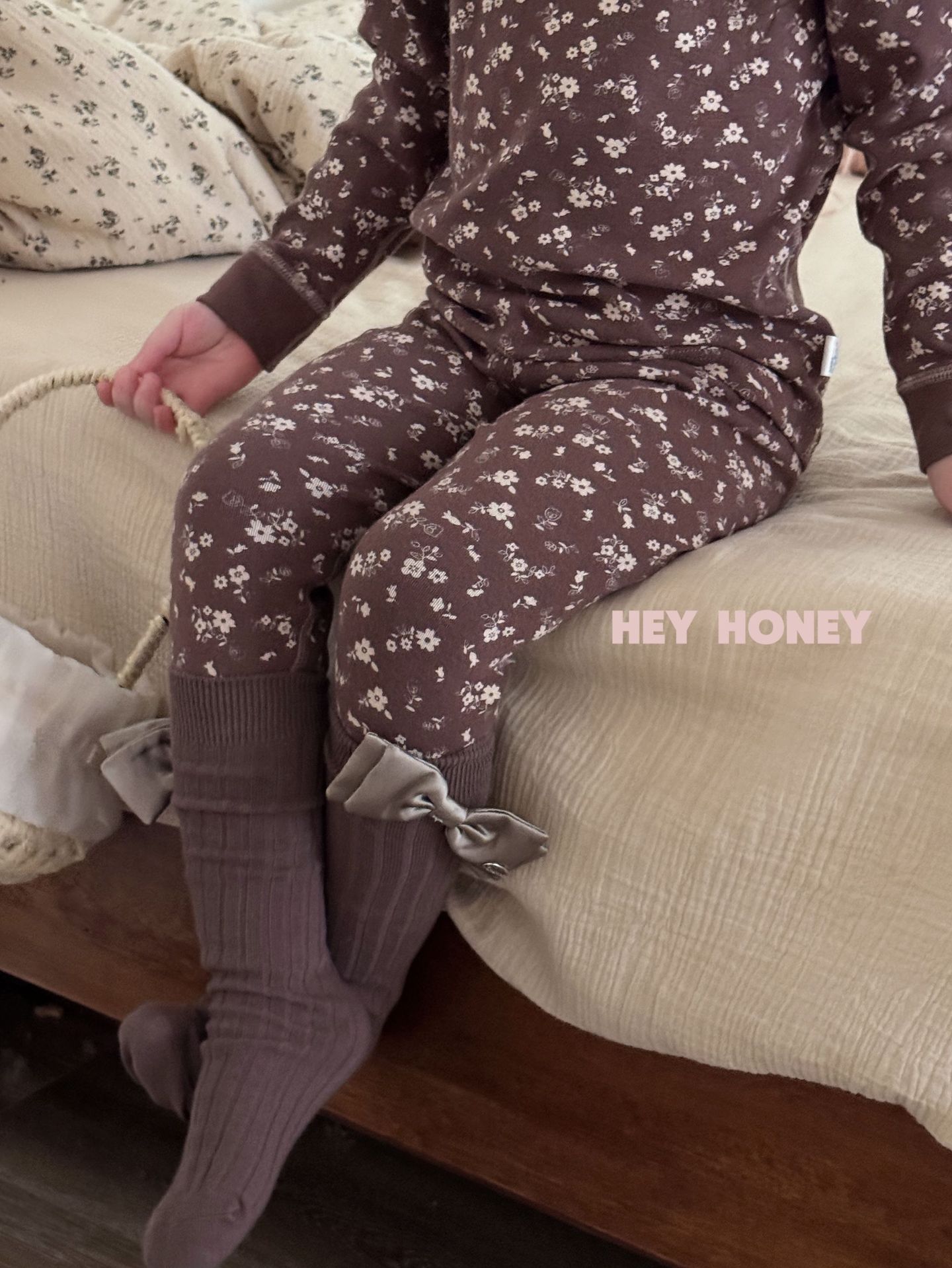 大小卷 Hey honey男女童舒绒秋衣秋裤内衣套装居家服儿童家睡衣详情30