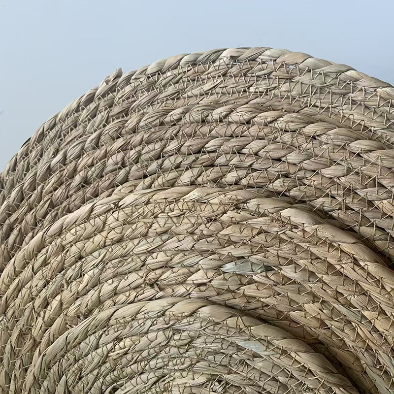 蒲草草编餐垫隔热垫杯垫碗垫餐厅装饰垫子西餐垫日式桌垫圆形坐垫详情6