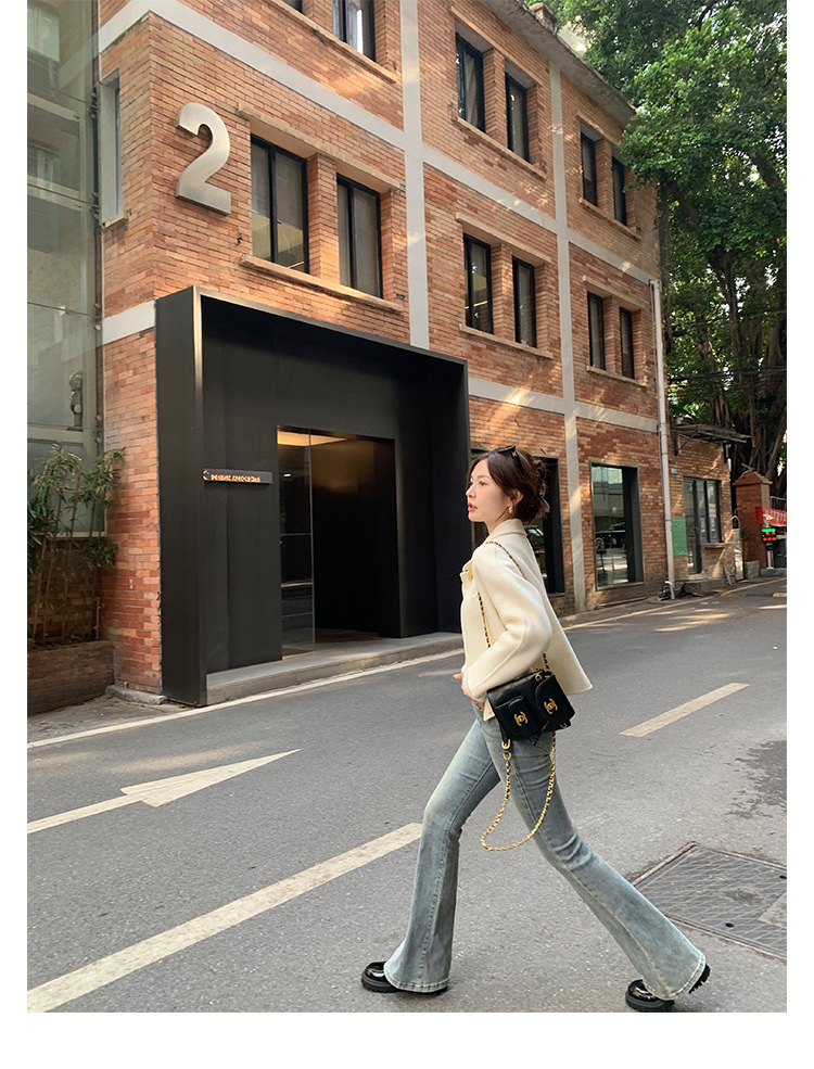 全牛皮~真皮小皮鞋女英伦风乐福鞋2023年新款圆头厚底日常JK单鞋详情31