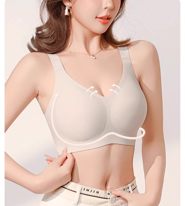 大胸显小内衣女全罩杯薄款防下垂收副乳无痕大码胖mm塑形文胸罩夏详情4