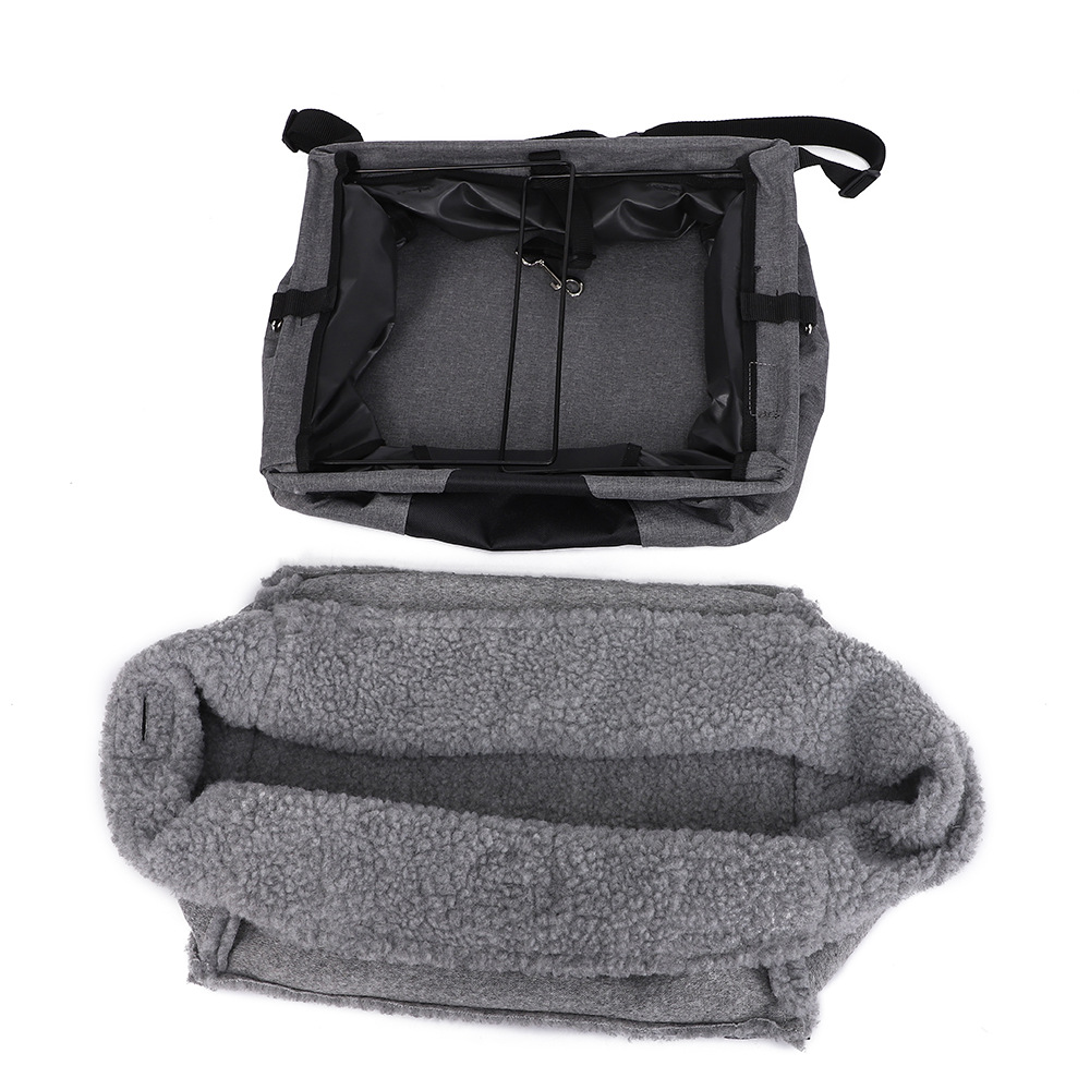 Rongka Pet Cross-border Pet Car Seats, pet car supplies, lamb fleece warmth, comfortable pet beds for cats and dogs, pet bags pic 8