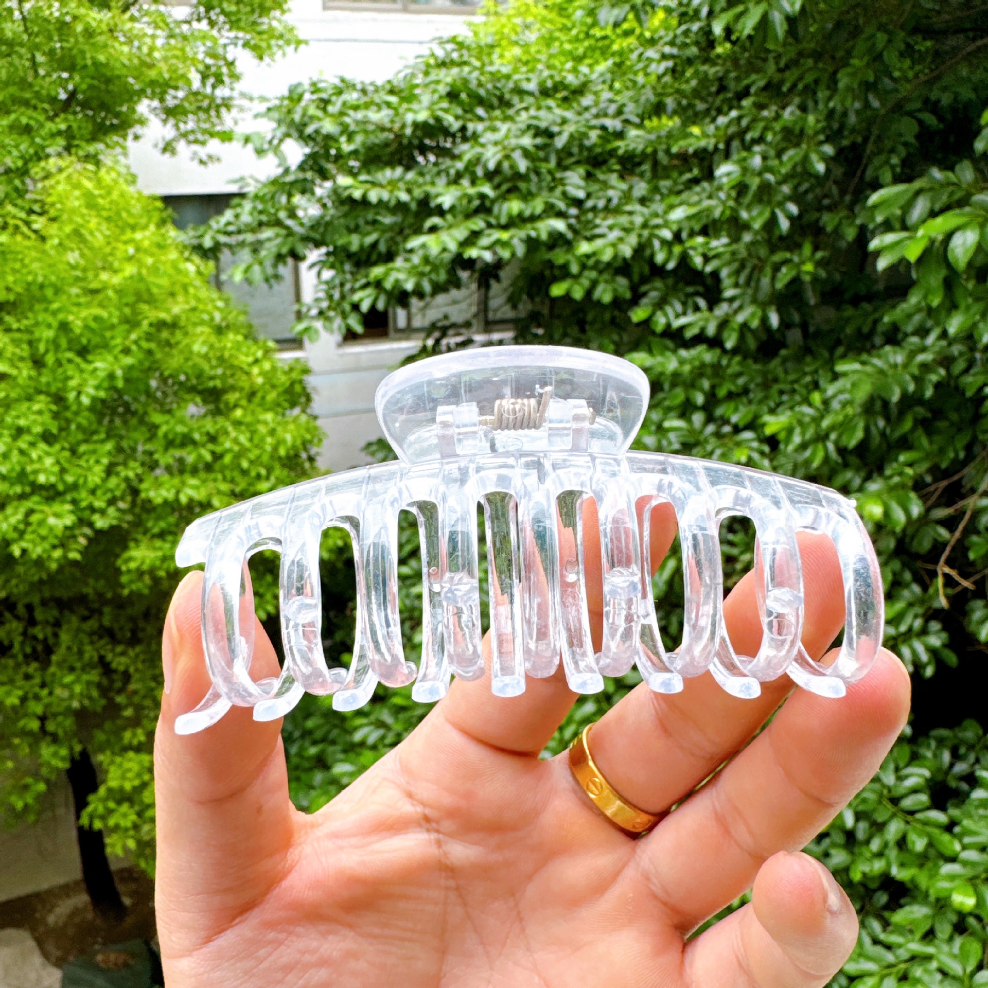 Wholesale of new transparent gripper, back head hair clip, handcrafted shark clip, diy gripper, rough bottom clip pic 3