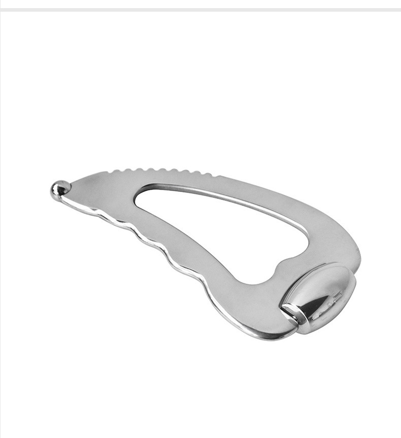 shanilak factorystraight supply facial facial rascador metal placa de masaje gua sha roller masajeador universal muscle relax tendón pic 7