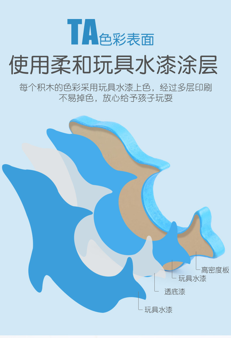 木质儿童益智创意立体拼图动物数字交通启蒙认知拼板积木玩具批发详情15