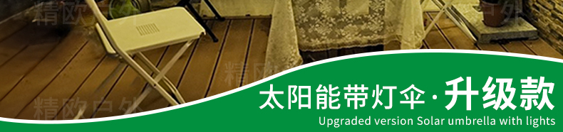 bl带灯太阳伞户外遮阳伞庭院伞棚太阳能灯网红摆摊户外伞商用香蕉详情7