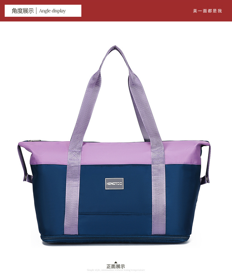 Large-capacity travel bag for women with a super large handle, portable for business trips, maternity storage bag, sports and fitness bag, luggage bag pic 19