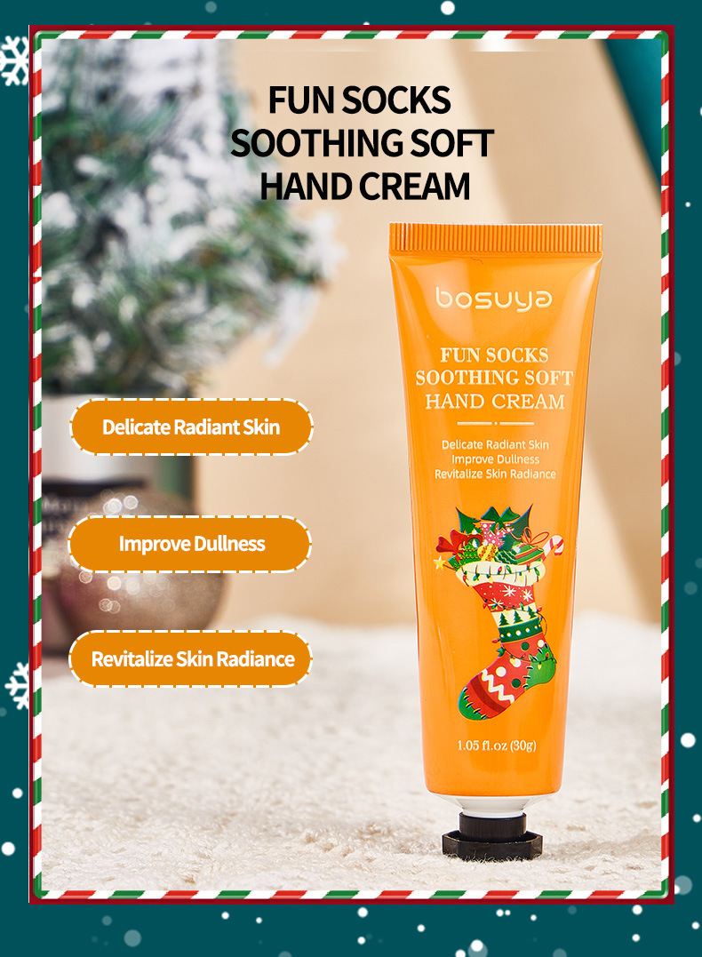 【跨境专供】bosuya圣诞护手霜滋润保湿补水秋冬防干裂护手霜批发详情12