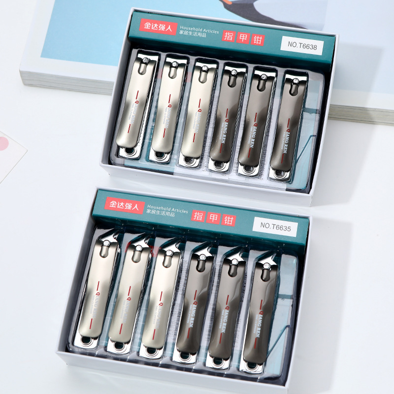 新款金达强人T6638平口指甲钳 高碳钢指甲刀家用修甲美甲工具批发详情3