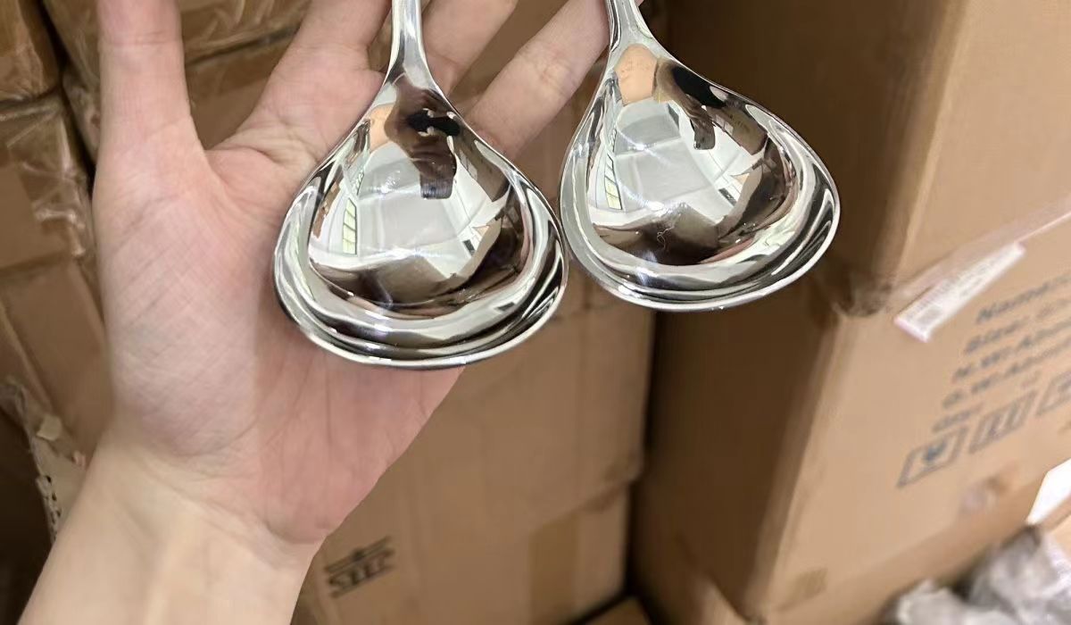 304不锈钢汤勺韩式加深喝汤勺大头圆勺调羹粥勺长短柄加深喝汤匙详情12