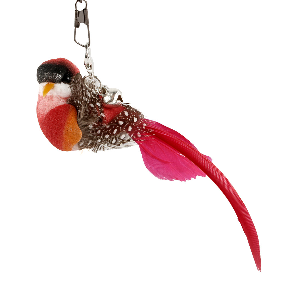 Z新款猫玩具羽毛逗猫棒飞鸟铃铛替换头解闷逗趣宠物用品厂家批发详情13