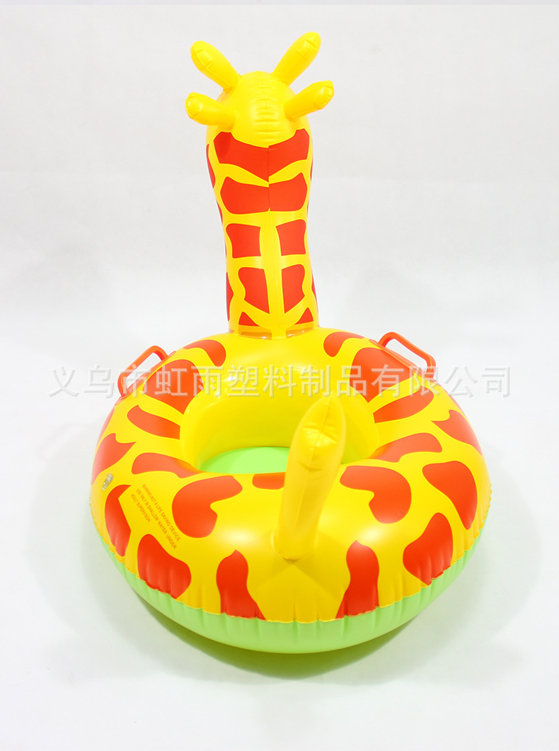 批发小鹿儿童游泳圈坐圈加厚动物泳圈带把手游泳座圈卡通鹿游艇详情7