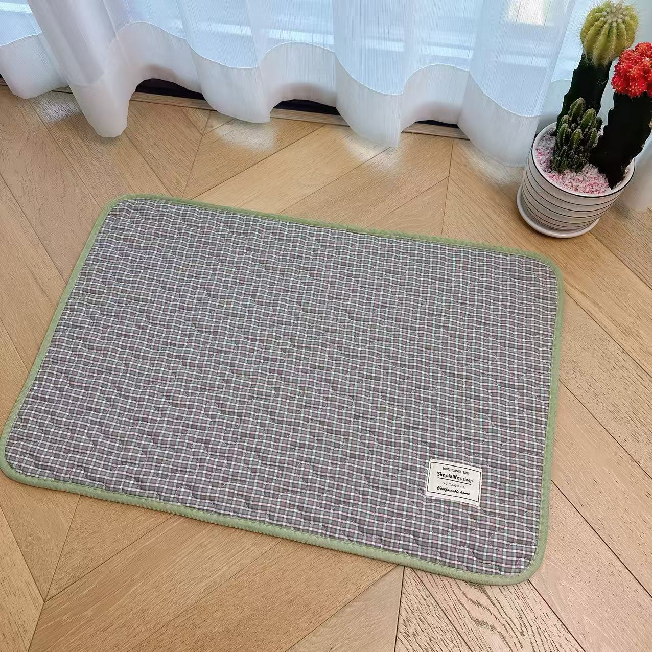 New style floor MATS, Korean-style pure cotton quilted carpet floor MATS, entrance door MATS, dust-proof floor MATS, waterproof and anti-slip pet MATS pic 18