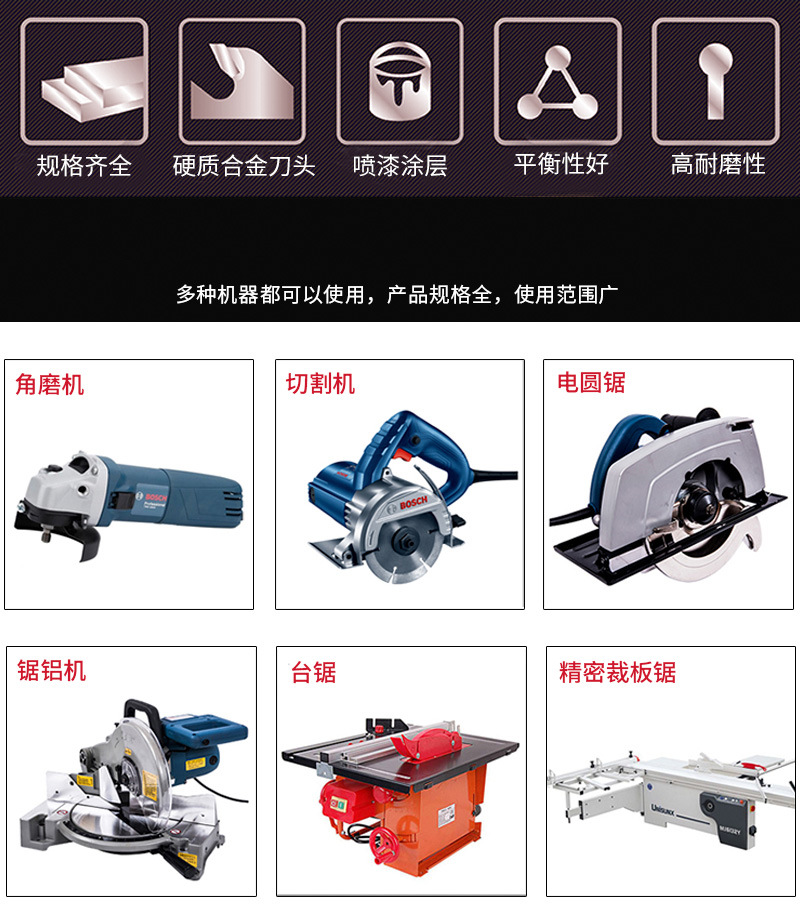 方大王节能锯专用锯片 木工用合金锯片锋利不卡锯不烧片耐用省电详情3