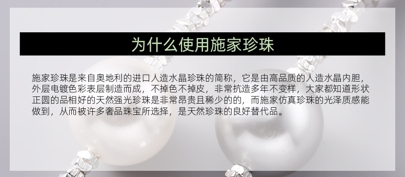 925 sterling silver Shi Family Pearl Orchid Stud earrings for women, simple new Chinese style design, artistic and sweet flower earrings 8705A pic 2